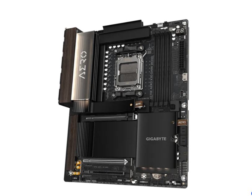 Gigabyte X870E AERO X3D DK WOOD AM5 DDR5 256GB USB4 Wi-Fi7 MT7927, RZ738 5GbE PCIe5 M.2 PCIe5/4 HDMI ALC1220 ATX - Image 3