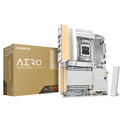 Gigabyte X870E AERO X3D WOOD AM5 DDR5 256GB USB4 Wi-Fi7 MT7927, RZ738 5GbE PCIe5 M.2 PCIe5/4 HDMI ALC1220 ATX - Image 5