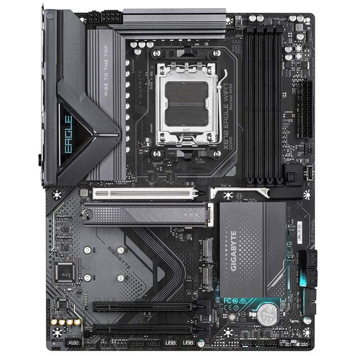 Gigabyte X870 EAGLE WIFI7 AMD AM5 ATX Motherboard 4x DDR5~256GB,3x PCIe x16, 3x M.2, 4x SATA 6, 4x USB 3.2, 4x USB2.0, 2x USB-C - Image 2