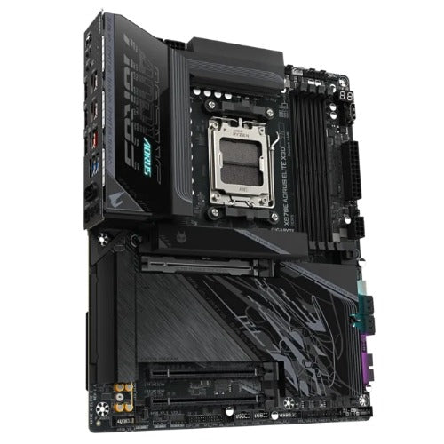 Gigabyte X870E AORUS ELITE X3D AM5 ATX, Ryzen 9000/8000/7000, 4×DDR5 256GB, PCIe 5.0 M.2, USB4, Wi-Fi 7, BT 5.4, 5GbE LAN, ALC1220, HDMI, Q-Flash Plus - Image 3