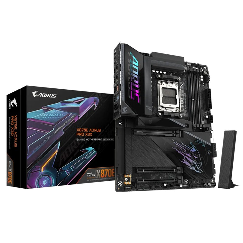 Gigabyte X870E AORUS PRO X3D AM5 DDR5 256GB USB4 Wi-Fi7 BT5.4 5GbE PCIe5 M.2 PCIe5/4 HDMI ALC1220 ATX 30.5×24.4cm - Image 2