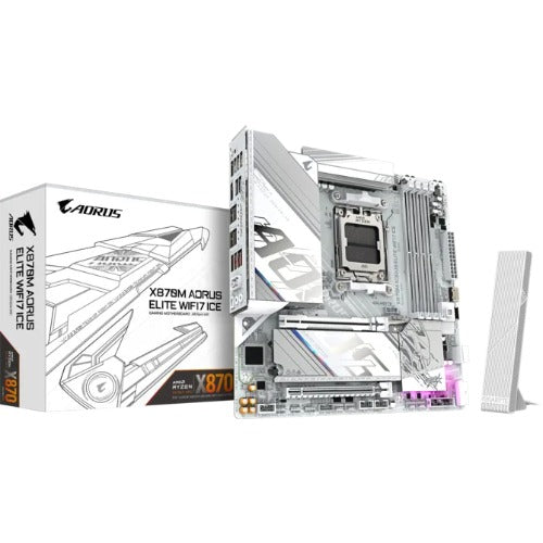Gigabyte X870 AM5 ATX, Ryzen 9000/8000/7000, 4×DDR5 256GB, PCIe 5.0 M.2, USB4, Wi-Fi 7, BT 5.4, 5GbE LAN, ALC1220, HDMI, Win11 64-bit - Image 1