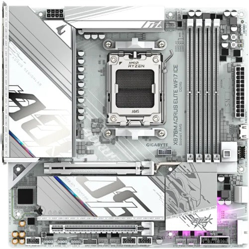 Gigabyte X870 AM5 ATX, Ryzen 9000/8000/7000, 4×DDR5 256GB, PCIe 5.0 M.2, USB4, Wi-Fi 7, BT 5.4, 5GbE LAN, ALC1220, HDMI, Win11 64-bit - Image 2