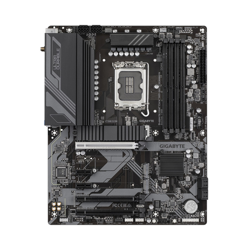 Gigabyte Z790 D AX  Intel LGA 1700 ATX Motherboard, 4x DDR5 ~192GB, 2x PCI-E x16, 3x M.2, 4x SATA,  6x USB 3.2, 2x USB-C,2x USB 2.0 - Image 2