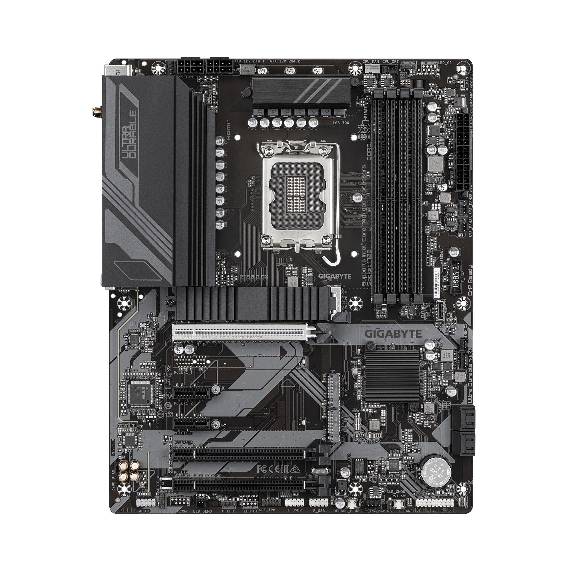 Gigabyte Z790 D AX  Intel LGA 1700 ATX Motherboard, 4x DDR5 ~192GB, 2x PCI-E x16, 3x M.2, 4x SATA,  6x USB 3.2, 2x USB-C,2x USB 2.0 - Image 2