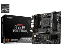 MSI B550M PRO-VDH WIFI Motherboard AMD Ryzen AM4, 4xDDR4, support up to 128GB, 1xPCIe 4.0/3.0 x16 slot, 4xSATA 6Gb, 7xUSB3.2, 6xUSB2.0, LAN, HDMI - Image 5