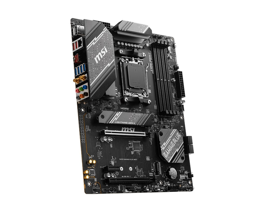 MSI MPG B650 GAMING PLUS WIFI AMD AM5 ATX Motherboard, 4x DDR5 ~192GB, 2x PCI-E x16, 1x PCI-E x1, 2x M.2, 4x SATA, 7x USB 3.2, 1x USB-C(LS) - Image 4