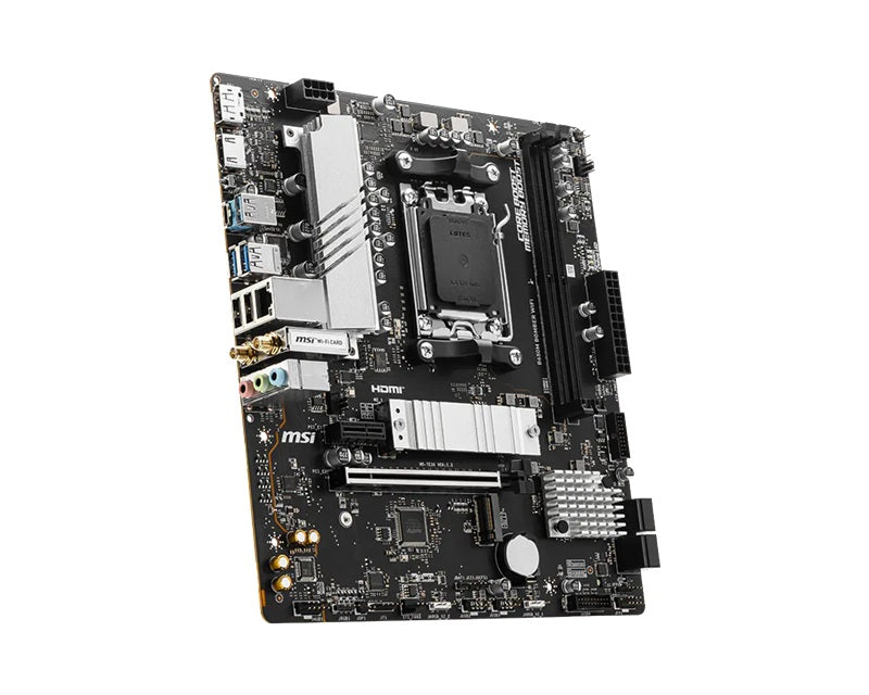 MSI B650M BOMBER WIFI AMD AM5 MATX Motherboard, 2x DDR5 ~128GB, 1x PCI-E x16, 2x M.2, 4x SATA,  6x USB 2.0 - Image 3