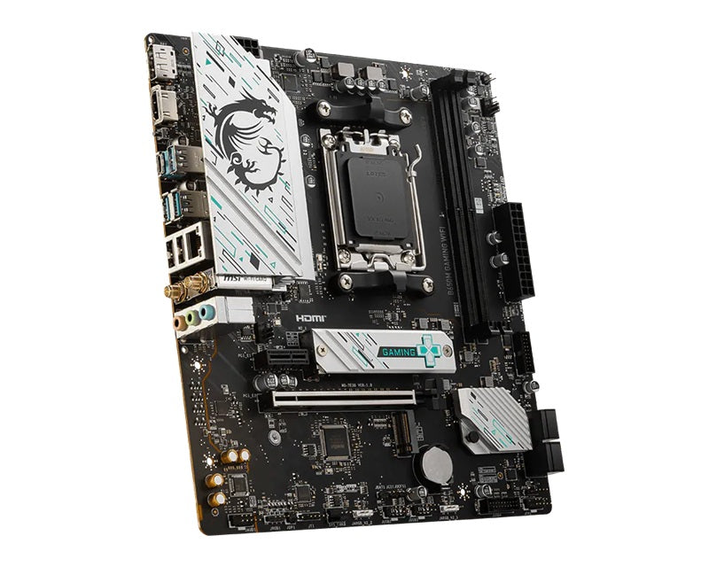 MSI B650M GAMING WIFI AMD AM5 MATX Motherboard, 2x DDR5 ~128GB, 1x PCI-E x16, 2x M.2, 4x SATA,  8x USB 3.2,(LS) - Image 3