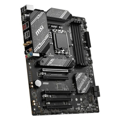 MSI B760 GAMING PLUS WIFI  ATX Motherboard, 4x DDR5~192GB, 5x PCI-E x 16, 2x M.2, 4x SATA, 2x USB 3.2 , 4x USB 2.0  1 USBx C - Image 3