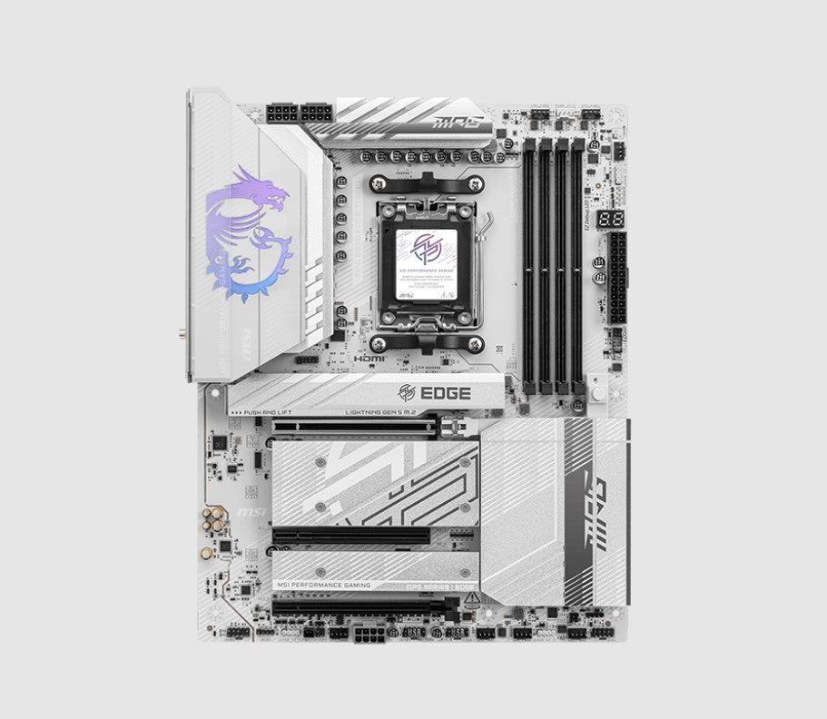 MSI B850 EDGE TI WIFI, AMD B850, 4x DDR5 256GB, 1x HDMI, 3x PCI-E x16 slot, 4x M.2, 8x 4x USB 2.0, Wi-Fi 7 - Image 2