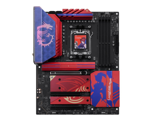 MSI B850 MLG EDITION, AM5, Ryzen 9000/8000/7000, DDR5-8400+, PCIe 5.0, M.2 Gen5/Gen4, HDMI 8K, USB-C 20Gbps, Wi-Fi 7, BT 5.4, 5Gbps LAN, 7.1 Audio