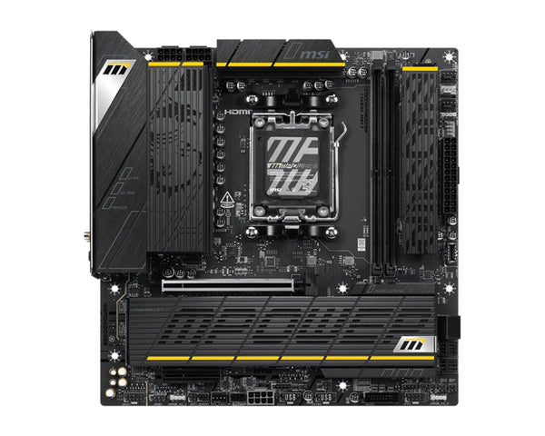 MSI B850M POWER AM5 motherboard, AMD B850 chipset, Ryzen 9000/8000/7000 support, DDR5 8400+ OC, PCIe 5.0 x16, M.2 Gen5, Wi-Fi 7, 5Gb LAN