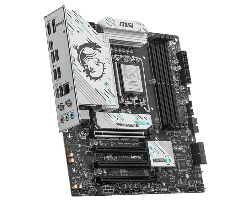MSI B860M GAMING PLUS WIFI, INTEL B860, 4x DDR5 256GB, 1x HDMI, 4x PCI-E x16, 3x M.2, 4x SATA, 6x USB 2.0, Intel® Killer™ BE1750x Wi-Fi 7 - Image 3