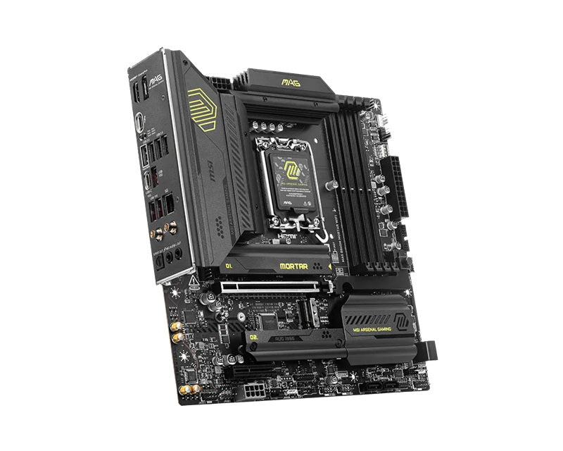 MSI MAG B860M MORTAR WIFI, INTEL B860, 4x DDR5 256GB, 1x HDMI, 1x PCI-E x16, 1x PCI-E x4, 3x M.2, 4x SATA 6G, 8x USB 2.0, Intel Killer BE1750x Wi-Fi 7 - Image 2