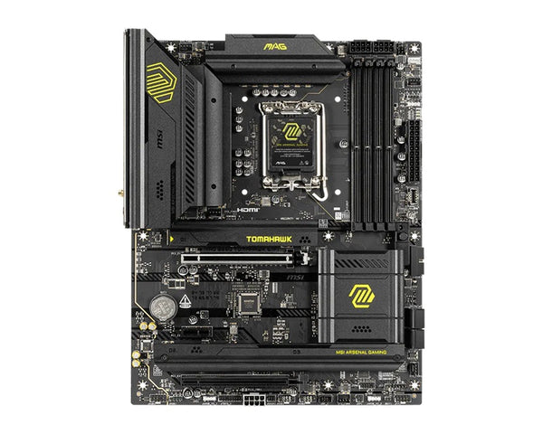 MSI MAG B860 TOMAHAWK WIFI, INTEL B860, 4x DDR5 256GB, 1x HDMI, 2x PCI-E x16 slot, 1x PCI-E x1, 3x M.2, 4x SATA 6G, 8x USB 2.0. Intel® Killer™ BE1750