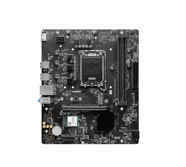MSI PRO H610M-S WIFI DDR4 Intel LGA 1700 mATX Motherboard 2x DDR4~64GB,1x PCIe x16,1x PCIe x1,1x M.2,2x SATA 6G,8x USB2.0