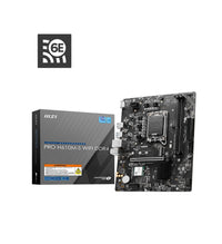 MSI PRO H610M-S WIFI DDR4 Intel LGA 1700 mATX Motherboard 2x DDR4~64GB,1x PCIe x16,1x PCIe x1,1x M.2,2x SATA 6G,8x USB2.0 - Image 4