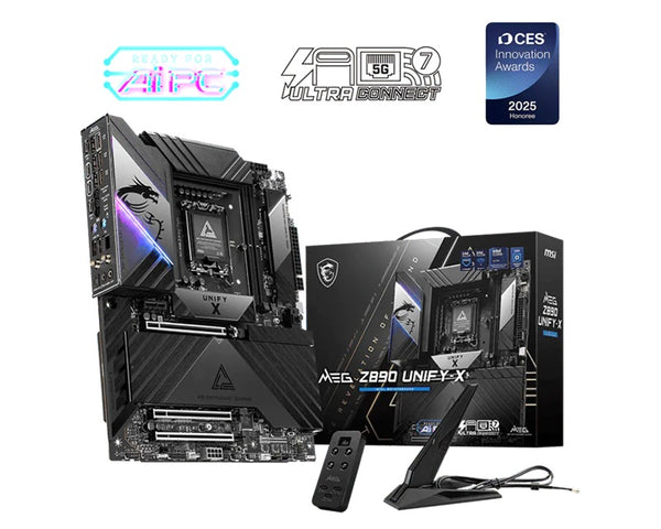MSI H810M-B WIFI6E, LGA1851, Intel Z890, DDR5 9600+OC, PCIe 5.0, M.2 Gen5/Gen4, WiFi 7, 5Gb LAN, Thunderbolt 4, USB 20G/10G, SATA, 7.1 Audio
