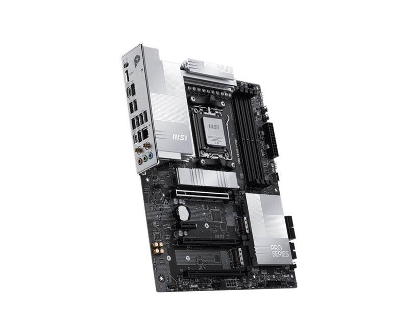MSI PRO X870E-P WIFI, AM5, X870E, Ryzen 7000-9000, DDR5-8200+, PCIe5 x16, M.2 Gen5, WiFi7, BT5.4, 5G LAN, USB4, Audio7.1 - Image 3
