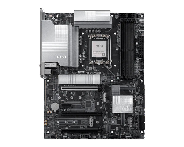 MSI PRO Z890-P WIFI6E, LGA1851, Z890, DDR5 9200+, PCIe5.0, 4xM.2, 5G LAN, WiFi 6E, BT5.3, USB 20Gbps, HDMI2.1/DP1.4
