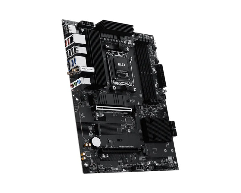 MSI PRO B850-S EVO WIFI, AMD B850, AM5, Ryzen 9000/8000/7000, 4xDDR5 256GB 8200+MT/s OC, PCIe 5.0 x16, 3xM.2, 5G LAN, Wi-Fi 7, 3yr wty - Image 3