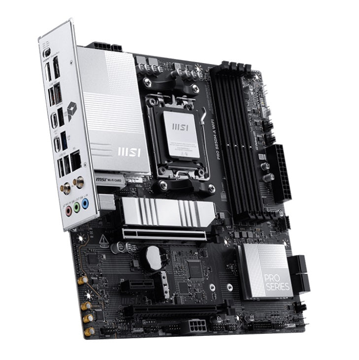 MSI PRO B850M-A WIFI, AM5, 4x DDR5 256GB, 1x HDMI, 1x PCI-E x16 slot, 3x M.2,4x USB2.0, 3x USB C, Wi-Fi 7 - Image 3