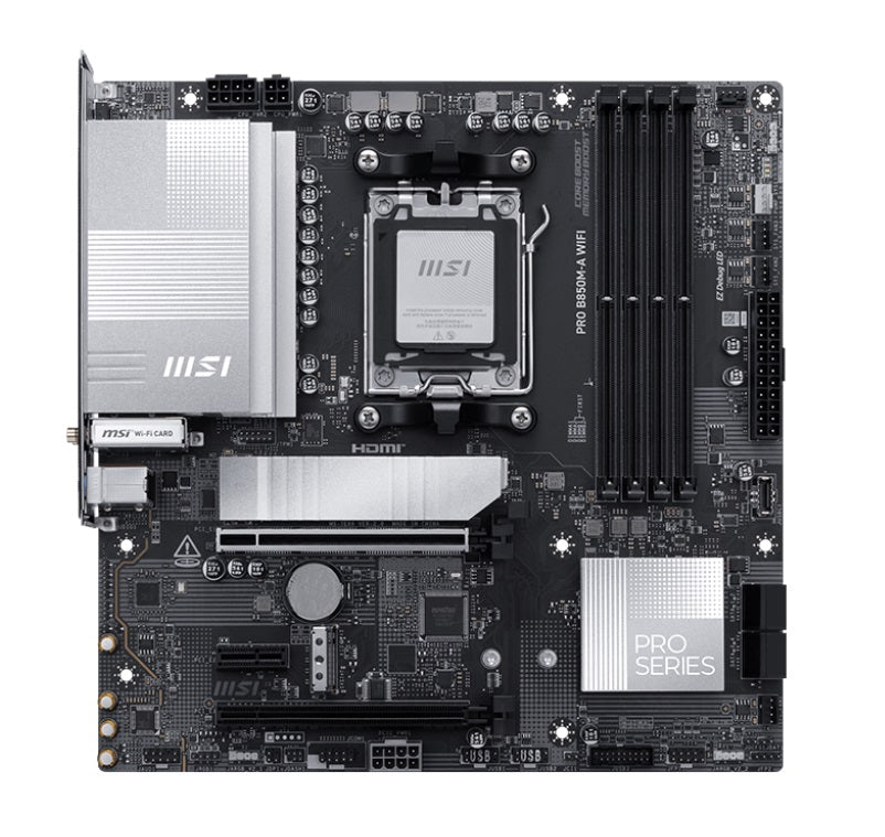 MSI PRO B850M-A WIFI, AM5, 4x DDR5 256GB, 1x HDMI, 1x PCI-E x16 slot, 3x M.2,4x USB2.0, 3x USB C, Wi-Fi 7 - Image 4