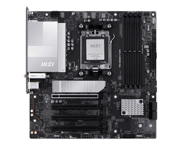 MSI PRO B850M-P WIFI, AM5, 4x DDR5 256GB, 1x HDMI, 1x PCI-E x16 slot, 3x M.2,4x USB2.0, 3x USB C, Wi-Fi 7