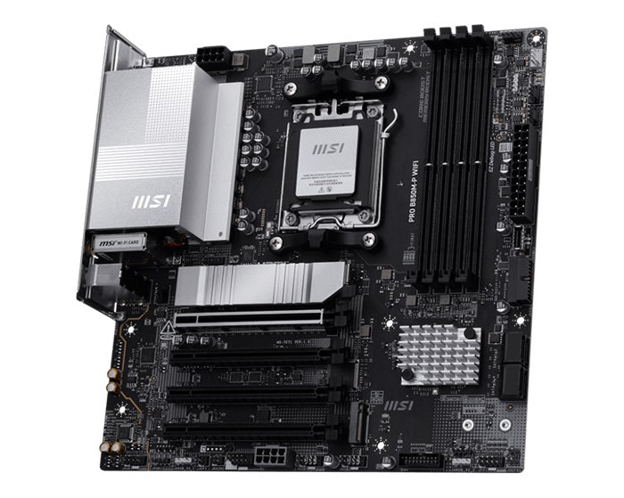 MSI PRO B850M-P WIFI, AM5, 4x DDR5 256GB, 1x HDMI, 1x PCI-E x16 slot, 3x M.2,4x USB2.0, 3x USB C, Wi-Fi 7 - Image 3