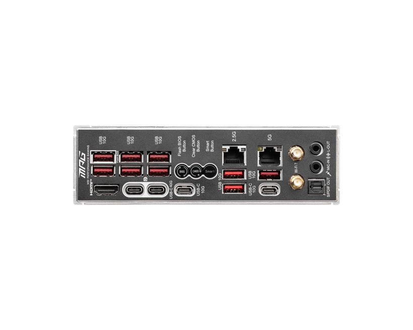 MSI MPG X870E CARBON WIFI, AMD AM5 ATX Motherboard 4x DDR5~256GB, 3x PCIe x16, 4x M.2, 9x USB 3.2, 4x USB-C - Image 4