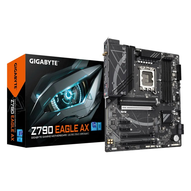 Gigabyte Z790 EAGLE AX Intel LGA 1700 ATX Motherboard, 4x DDR5 ~192GB, 3x PCI-E x16, 3x M.2, 4x SATA,  5x USB 3.2, 1x USB-C, 2x USB 2.0 - Image 5