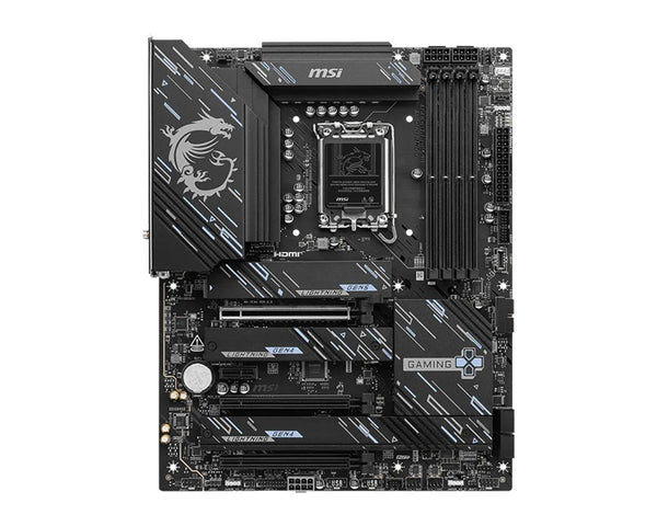 MSI Z890 GAMING PLUS WIFI  Motherboard, 4x DDR5 256GB, 3x PCI-E x 16, 1x PCI-E x 1, 4x M.2, 4x SATA 6G, 3x USB 3, 2x USB-C, 4 x USB 2