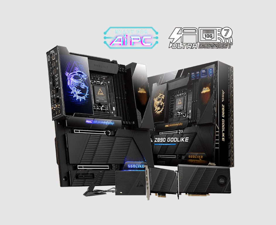 MSI MEG Z890 GODLIKE, INTEL Z890, 4x DDR5 256GB, 2x PCI-E x16 slot, 1x PCI-E x4, 8x M.2, 4x USB 2.0 , 7x USB C, Intel® Killer™ BE1750x Wi-Fi 7 - Image 4