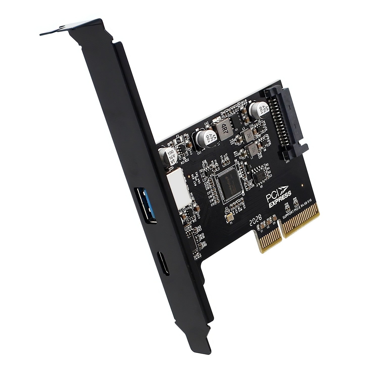 (LS)Simplecom EC312v2 PCIe x4 to 2-Port USB 3.2 Gen II 10Gbps USB-C and USB-A Expansion Card - Image 2
