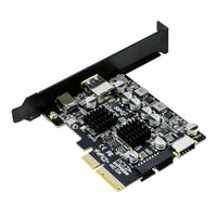 Simplecom EC315 PCIe x4 to 4-Port USB 3.2 Gen II 10Gbps Type-C and Type-A with Front Panel USB 3.0 and USB-C Key-A Expansion Card - Image 2