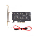 (LS)Simplecom EC412 Dual M.2 (B Key and M Key) to PCI-E x4 and SATA 6G Expansion Card - Image 1