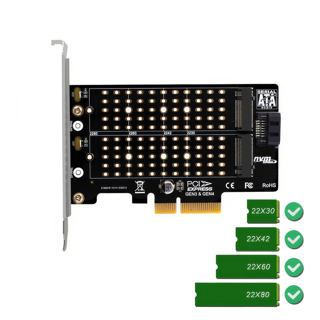 (LS)Simplecom EC412v2 NVMe and SATA M.2 SSD to PCIe x4 Expansion Card - Image 3