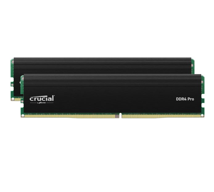 Crucial Pro 32GB (2x16GB) DDR4 UDIMM 3200MHz CL22 Black Heat Spreader Support Intel XMP AMD Ryzen Desktop PC Gaming Memory - Image 1