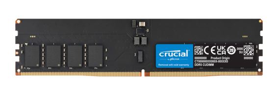 Crucial 64GB (1x64GB) DDR5 CUDIMM 6400MHZ CL52 Desktop PC Memory for Intel Core Ultra Processors AI PC - Image 1