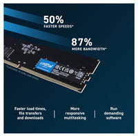 Crucial 8GB (1x8GB) DDR5 UDIMM 5600MHz CL46 Desktop PC Memory ~CT8G48C40U5 - Image 3