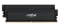 Crucial Pro 32GB (2x16GB) DDR5 UDIMM 6400MHz CL32 Black Heat Spreader Overclocking Support Intel XMP AMD Ryzen Desktop PC Gaming RAM ~CP2K16G64C32U5B - Image 1