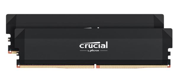 Crucial Pro 32GB (2x16GB) DDR5 UDIMM 6400MHz CL32 Black Heat Spreader Overclocking Support Intel XMP AMD Ryzen Desktop PC Gaming RAM ~CP2K16G64C32U5B - Image 2
