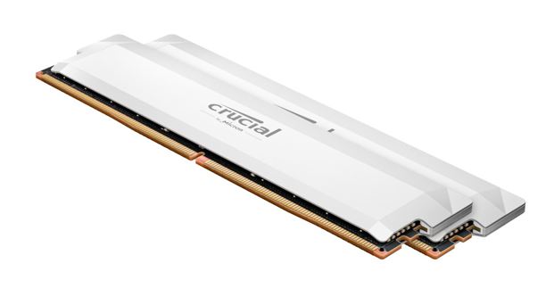 Crucial Pro 32GB (2x16GB) DDR5 UDIMM 6400MHz CL38 White Heat Spreader Support Intel XMP AMD Ryzen Desktop PC Gaming Memory - Image 2