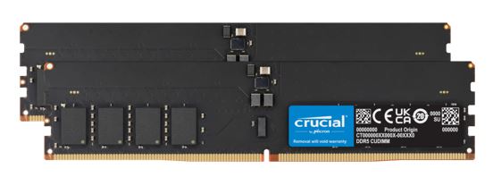 Crucial 32GB (2x16GB) DDR5 CUDIMM 6400MHZ CL52 Desktop PC Memory for Intel Core Ultra Processors AI PC - Image 1