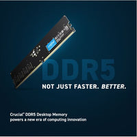 Crucial 64GB (2x32GB) DDR5 UDIMM 5600MHz CL46 Desktop PC Memory - Image 2