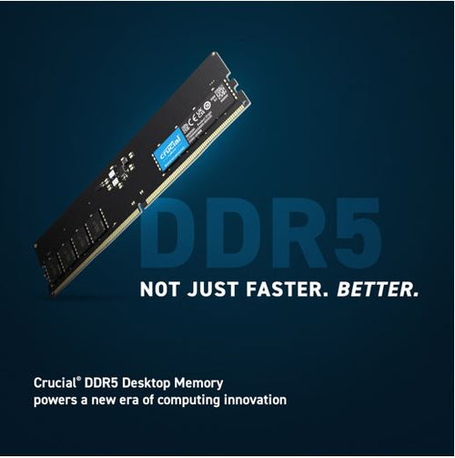 Crucial 64GB (2x32GB) DDR5 UDIMM 5600MHz CL46 Desktop PC Memory - Image 2