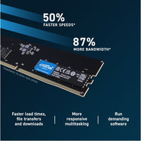Crucial 64GB (2x32GB) DDR5 UDIMM 5600MHz CL46 Desktop PC Memory - Image 3