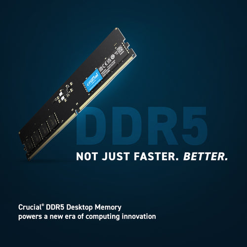 Crucial 64GB (2x32GB) DDR5 UDIMM 5600MHz CL46 Desktop PC Memory - Image 2