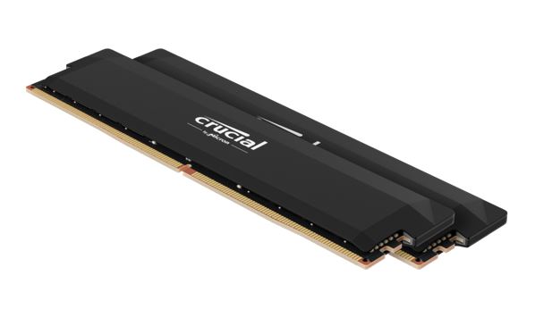 Crucial Pro 64GB (2x32GB) DDR5 UDIMM 6000MHz CL40 Black Heat Spreader Support Intel XMP AMD Ryzen Desktop PC Gaming Memory - Image 1